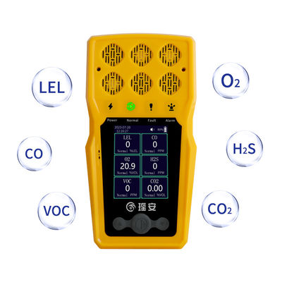 Подъемные портативные многогазовые детекторы CH4 Co O2 H2S VOC CO2 газовый детектор