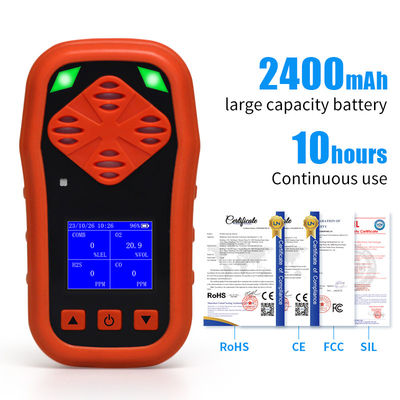 YA-CDX4 Персональный детектор газа H2S O2 CO LEL 4 Газовый портативный детектор утечки газа